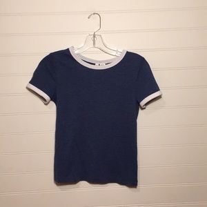 Blue and white shirt